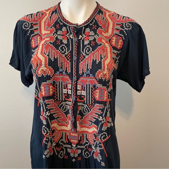 Johnny Was Biya Embroidered Mini Dress - Picture 3 of 6